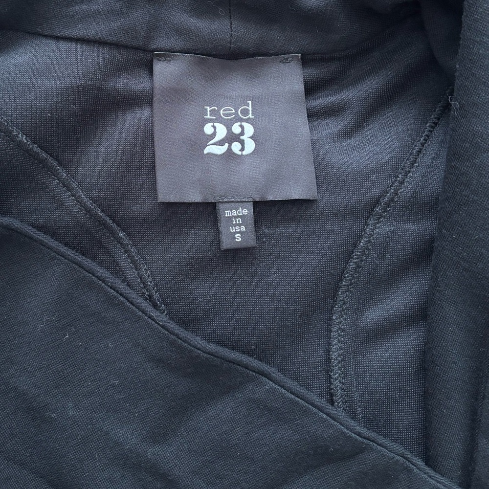 Red 23 Drape Leather Patch Jacket - Picture 5 of 9